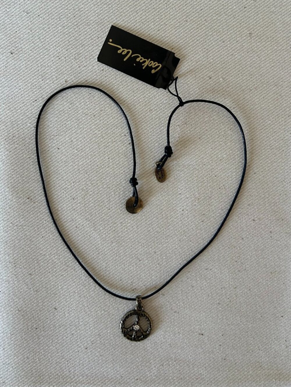 Cookie Lee Peace Sign Necklace